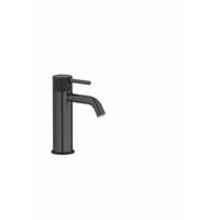 Plieger Roma ééngreeps wastafelmengkraan zonder waste, zwart/chroom - thumbnail