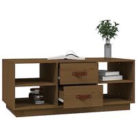 Salontafel 100x50x41 cm massief grenenhout honingbruin - thumbnail
