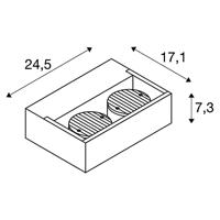 SLV Dubbele muurspotEskina 3000K/4000K - 1006314 - thumbnail