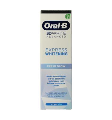 Oral-B 3D White Advanced Express Whitening Fresh Glow Tandpasta Oral-B 3D White Advanced Express Whitening Fresh Glow Tandpasta