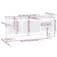 Radiatorombouw 205 cm MDF - thumbnail