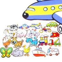 Simply for Kids Houten Magnetische Figuren 20stuks - thumbnail