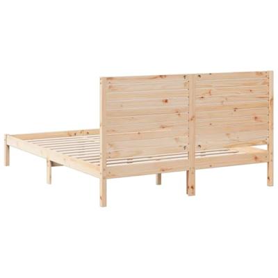 Bedframe extra lang zonder matras massief hout 140x210 cm