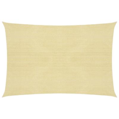 Zonnezeil 160 g/m² 6x7 m HDPE beige