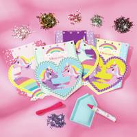 Totum eenhoorn - versier je eigen vlaggenlijn met diamantjes - thumbnail