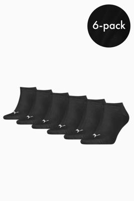 Puma Sneaker Sokken 6-Pack Zwart - Maat 35/38 - Kleur: Zwart | Soccerfanshop