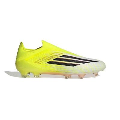 adidas F50 Elite Veterloze Gras Voetbalschoenen (FG) Neongeel Zwart Rood