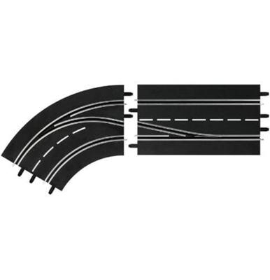 Carrera racebaanonderdeel rijbaanwisselcurve links 1:24 Carrera racebaanonderdeel rijbaanwisselcurve links 1:24