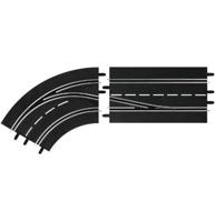 Carrera racebaanonderdeel rijbaanwisselcurve links 1:24 - thumbnail