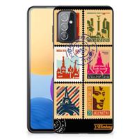 Samsung Galaxy M52 TPU Backcover Postzegels - thumbnail