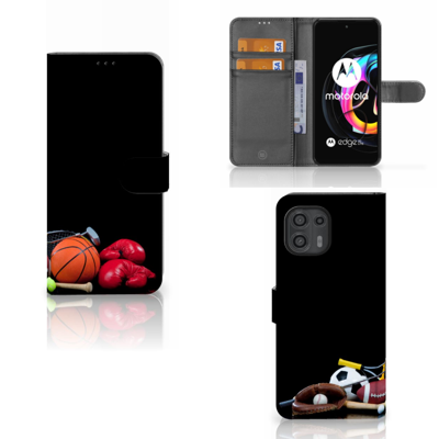 Motorola Edge 20 Lite | Wallet Case | met Pasjes | Sports Motorola Edge 20 Lite | Wallet Case | met Pasjes | Sports