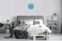 TFA Dostmann 60.3047.14 Wandklok Kwarts 35 cm x 3.5 cm Zeeblauw - thumbnail