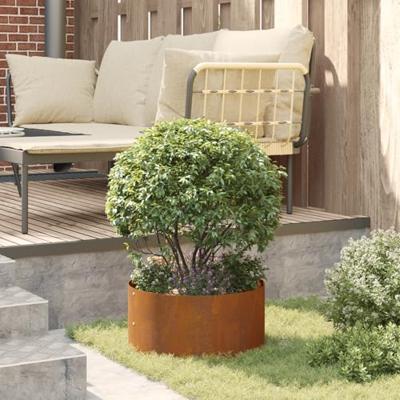 VidaXL Plantenring bruin 40 x 40 x 20 cm cortenstaal