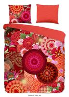 HIP Dekbedovertrek "mandala's en bloemen" - Rood - (200x200/220 cm) - Katoen Satijn - thumbnail