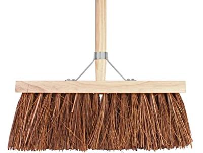 Stadsbezem steel breedte 41cm hoogte 140cm