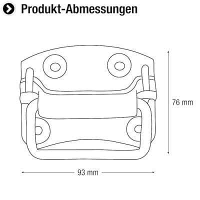 Connex Koffergreep 93X76 Rvs - HVRJ20035