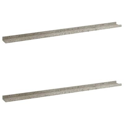 VidaXL Wandschappen 2 st 115x9x3 cm betongrijs VidaXL Wandschappen 2 st 115x9x3 cm betongrijs
