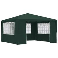 VidaXL Partytent met zijwanden professioneel 90 g/m² 4x4 m groen - thumbnail