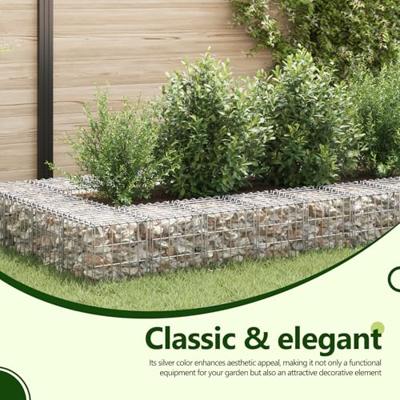 Gabion plantenbak verhoogd kubus 30x30x30 cm staaldraad - thumbnail
