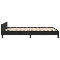 Bedframe zonder matras 120x190 cm fluweel zwart - thumbnail