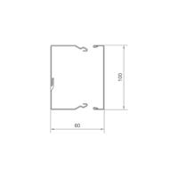 Hager LFS6010009016 Kabelgoot (l x b x h) 2000 x 100 x 60 mm Wit 2 m - thumbnail