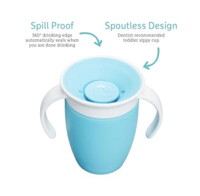 Munchkin Miracle 360° Oefenbeker Blauw Munchkin Miracle 360° Oefenbeker Blauw