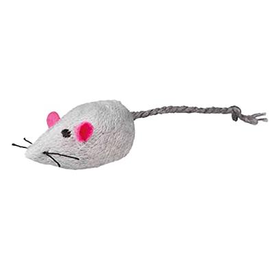 TRIXIE SET MUIZEN PLUCHE MET CATNIP WIT / GRIJS 5 CM 4X2 ST TRIXIE SET MUIZEN PLUCHE MET CATNIP WIT / GRIJS 5 CM 4X2 ST