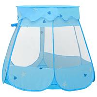 VidaXL Kinderspeeltent met 250 ballen 102x102x82 cm blauw - thumbnail