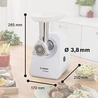 SmartPower vleesmolen - BOSCH - MFW2500W - 350 W - 1,7 kg/min - 1 maalrooster - Zwart - thumbnail