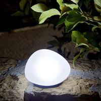Decoratieve kiezellamp op zonne-energie - LUMISKY - SOLENZARA - Ø16 cm - witte LED - thumbnail