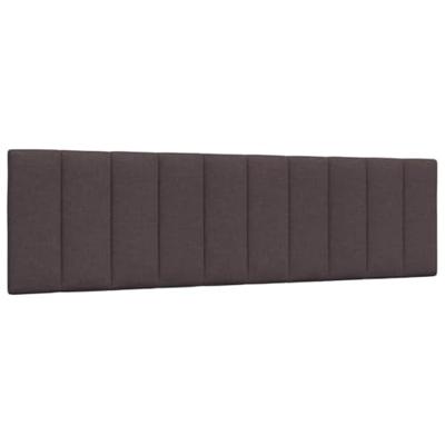 Bedframe zonder matras "Hanko" stof donkerbruin 180x200 cm