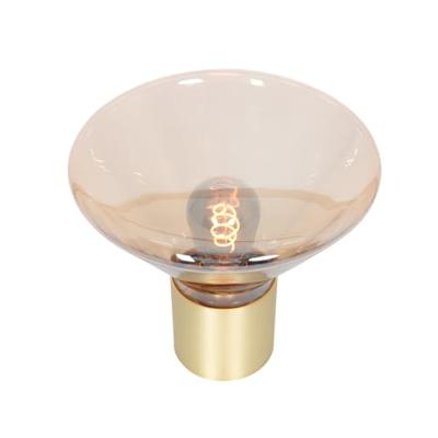 Steinhauer TafellampAmbiance goud met amber glas - 3401ME