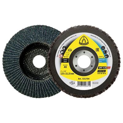 Klingspor 321704 SMT 926 schuurmopschijf, 125 x 22,23 mm korrel 40 gewelfd Diameter 125 mm 10 stuk(s)