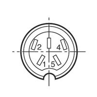 binder 09-0038-00-05 Ronde connector Bus, recht Totaal aantal polen: 5 Serie (ronde connectoren): 691 1 stuk(s) - thumbnail