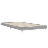 Bedframe bewerkt hout grijs sonoma eikenkleurig 90x200 cm - thumbnail
