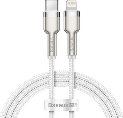 USB-C-Kabel zu Lightning Baseus Cafule, White, Power Delivery, 20W, 1m (wit)