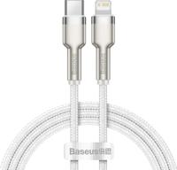 USB-C-Kabel zu Lightning Baseus Cafule, White, Power Delivery, 20W, 1m (wit) - thumbnail