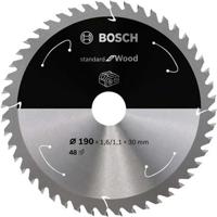 Bosch Accessories 2608837710 2608837710 Hardmetaal-cirkelzaagblad 190 x 30 mm Aantal tanden: 48 1 stuk(s) - thumbnail