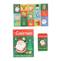 Wins Holland Traktatiesetje kerstmis kleurset met krijtjes en stickers - thumbnail