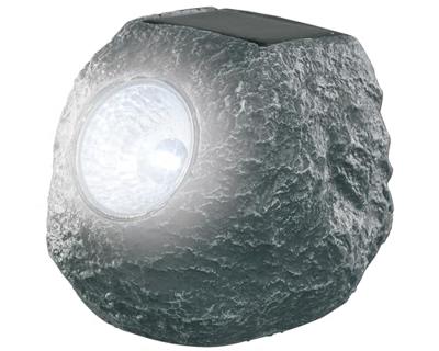 Solarlamp Steen Grijs/Polyresin