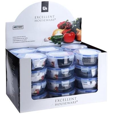 Set Lunchboxen Excellent Houseware 024000670 Plastic Rond 400 ml 800 ml 1,4 L 3 Stuks Set Lunchboxen Excellent Houseware 024000670 Plastic Rond 400 ml 800 ml 1,4 L 3 Stuks
