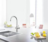 Bruisendwater Keukenkraan GROHE Blue Home Duo Starterkit Chilled en Sparkling Water C Uitloop RVS Look - thumbnail