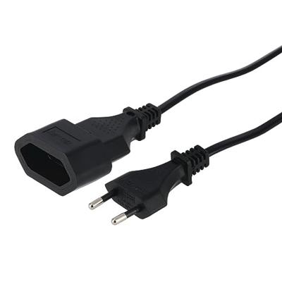 Hama Verlengkabel met Euro-stekker, voor binnen, 5 m Desktop accessoire Zwart