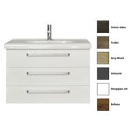 Badkamermeubelset Sanicare Q9 3 Laden 100cm Belluno-Eiken (spiegel optioneel) - thumbnail