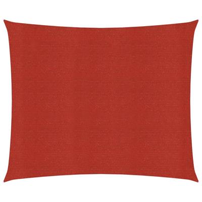 VidaXL Zonnezeil 160 g/m² 2,5x3 m hdpe rood