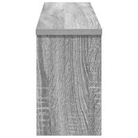 Wandgemonteerde kapstok met plank Grijs sonoma 75 x 16 x 26 cm - thumbnail