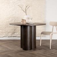 Nohr Ronde Eettafel 'Anh' 110cm, kleur Mokka - thumbnail