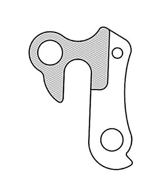 Union Derailleurhanger gh-021 zilver - thumbnail