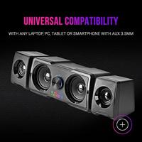 Dankzij de draagbare Bluetooth®-luidsprekers Mars Gaming MS22 35W Zwart 35 W 4 W - thumbnail