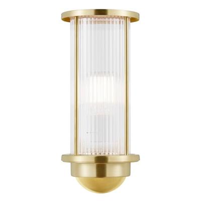 Buitenlamp messing goud &apos;Linton&apos; E27 fitting modern
